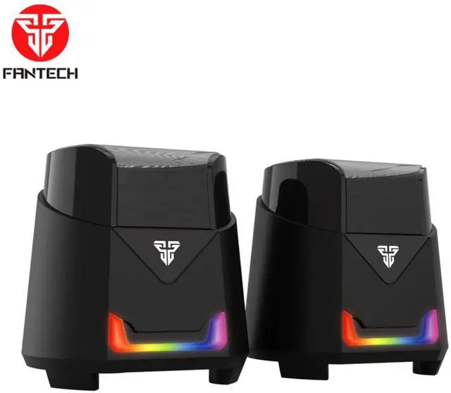 Alt view image 2 of 6 - FANTECH HELLSCREAM GS205 Wired RGB Gaming Speaker,Bass Responance Memerane,45MM Driver,360 Surround,USB+3.5mm Plug,Black