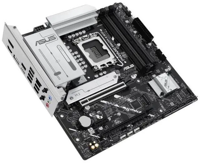 Alt view image 5 of 7 - ASUS PRIME B860M-A WIFI Intel B860 (LGA 1851)mATXmotherboard, Advanced Al PC-ready, DDR5, PCle 5.0x16 SafeSlot, dual DisplayPort,rear USB 20Gbps portType-c,2 x M.2 slots,SATA 6Gbps,Aura Sync