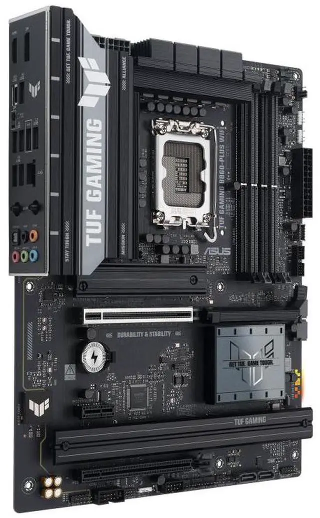 Alt view image 3 of 7 - ASUS TUF GAMING B860-PLUS WIFI Intel B860(LGA 1851)ATXmotherboard, Advanced Al PCready,DDR5, PCle 5.0, 3 xM.2 slots, Realtek 2.5Gb Ethernet,DisplayPort,Aura Sync