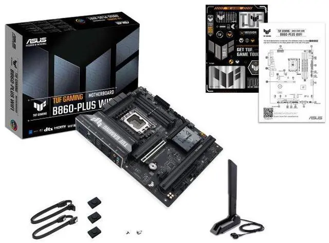 Alt view image 7 of 7 - ASUS TUF GAMING B860-PLUS WIFI Intel B860(LGA 1851)ATXmotherboard, Advanced Al PCready,DDR5, PCle 5.0, 3 xM.2 slots, Realtek 2.5Gb Ethernet,DisplayPort,Aura Sync