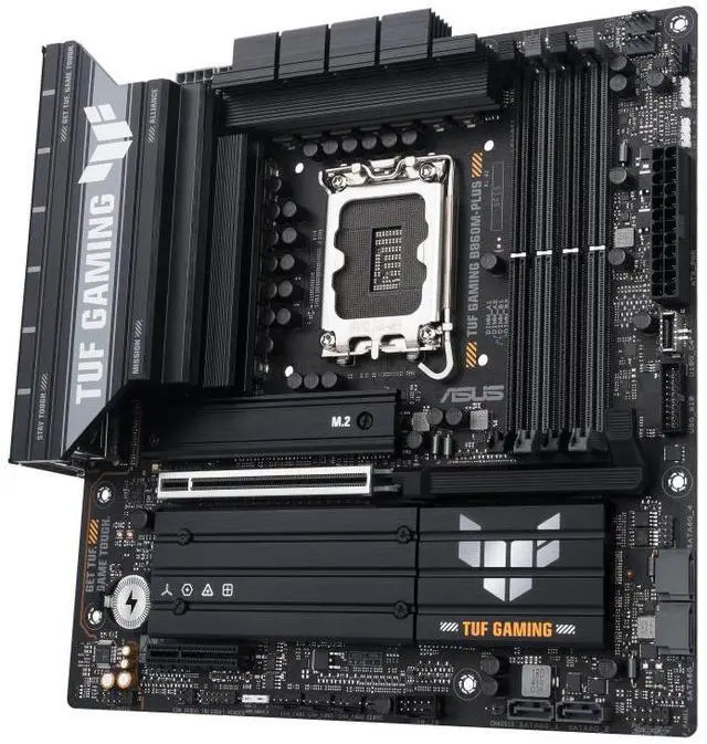 Alt view image 3 of 5 - ASUS TUF GAMING B860M-PLUS Intel B860(LGA 1851)mATXmotherboard, Advanced Al PCready, PCle 5.0,3 xM.2 slots, Realtek 2.5Gb Ethernet DisplayPort,Aura Sync