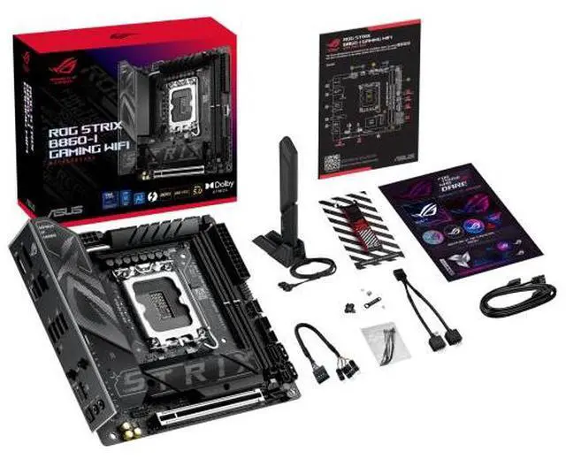 Alt view image 7 of 7 - ASUS ROG STRIX B860-I GAMING WIFI Intel B860 LGA 1851 Mini-iTX motherboard,DDR5 slots, two M.2 slots,one Thunderbolt 4 port , one USB 20Gbps Type-C connector  , ASUS AI Advisor, AI Networking II