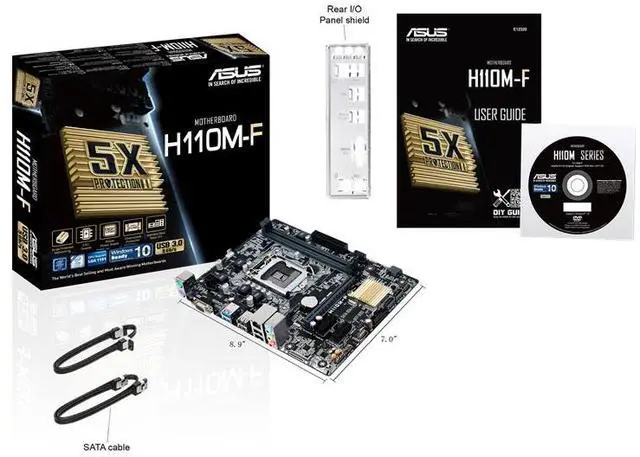 Alt view image 7 of 7 - ASUS H110M-F Great-value micro-ATX H110 LGA1151, 5X Protection II for dependable stability, gaming audio and DDR4 support