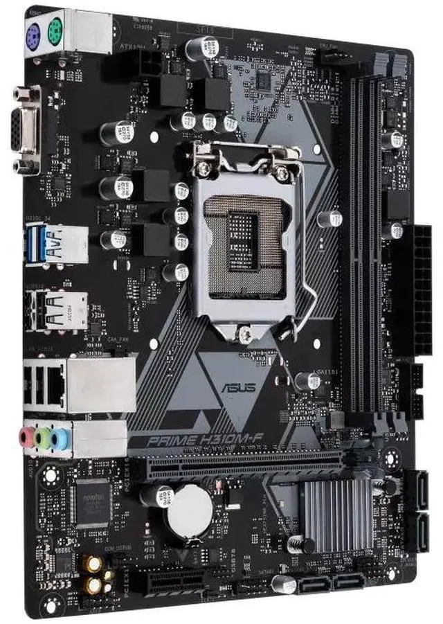 Alt view image 3 of 6 - ASUS PRIME H310M-F Intel H310 (LGA 1151) micro ATX motherboard with PCIe 3.0, D-Sub, USB 3.2 Gen 1 Type-A, SATA 6 Gbps, Realtek 1 Gb Ethernet