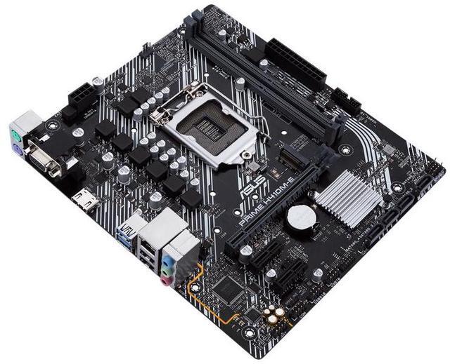 Alt view image 4 of 7 - ASUS PRIME H410M-E Intel H410 (LGA 1200) mic-ATX motherboard with M.2 support, DDR4 2933MHz, HDMI, D-Sub, USB 3.2 Gen 1 ports, SATA 6 Gbps, COM header