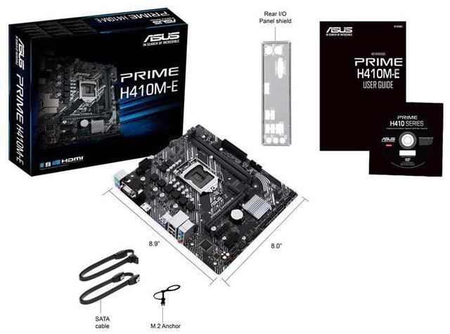 Alt view image 7 of 7 - ASUS PRIME H410M-E Intel H410 (LGA 1200) mic-ATX motherboard with M.2 support, DDR4 2933MHz, HDMI, D-Sub, USB 3.2 Gen 1 ports, SATA 6 Gbps, COM header