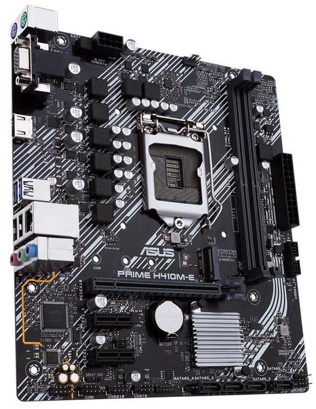 Alt view image 5 of 7 - ASUS PRIME H410M-E Intel H410 (LGA 1200) mic-ATX motherboard with M.2 support, DDR4 2933MHz, HDMI, D-Sub, USB 3.2 Gen 1 ports, SATA 6 Gbps, COM header