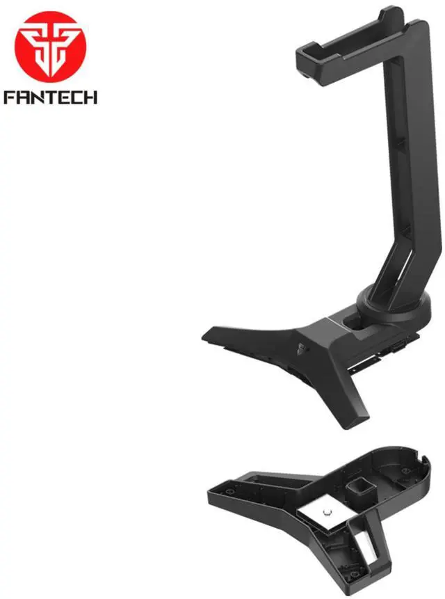 Alt view image 4 of 6 - FANTECH TOWER II AC304 Headset Stand,Durable Triangular Base,Added Weight For More Stabilization,Durable NON-SLIP Base,Black