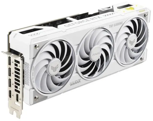 Alt view image 5 of 7 - ASUS TUF BTF white GeForce RTX 5070 Ti BTF OC Edition 16GB GDDR7 TUF-RTX5070TI-O16G-BTF-WHITE  PCI-Express 5.0 DLSS 4.0 Graphics Card