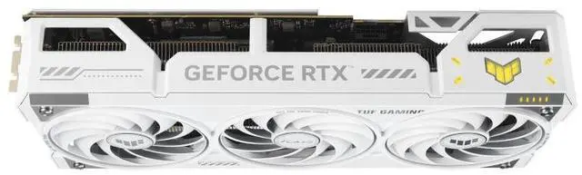 Alt view image 7 of 7 - ASUS TUF BTF white GeForce RTX 5070 Ti BTF OC Edition 16GB GDDR7 TUF-RTX5070TI-O16G-BTF-WHITE  PCI-Express 5.0 DLSS 4.0 Graphics Card