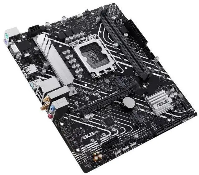 Alt view image 5 of 7 - ASUS PRIME H610M-A WIFI Intel H610 (LGA 1700) mATX motherboard with DDR5, dual M.2 slots, Intel 1Gb Ethernet, WIFI 5,DisplayPort, USB 3.2 Gen 2 ports, Addressable Gen 2 headers,Aura Sync