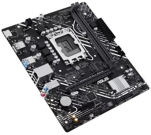 Alt view image 5 of 7 - ASUS PRIME H610M-F D4 R2.0 Intel H610 (LGA 1700) micro-ATX motherboard PCIe 4.0, DDR4, M.2 slot, Realtek 1Gb Ethernet, HDMI, SATA 6 Gbps, USB 5Gbps ports