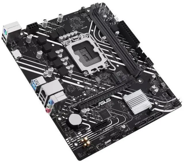 Alt view image 4 of 6 - ASUS PRIME H610M-K D4 ARGB Intel H610 (LGA 1700) micro-ATX motherboard with DDR4, PCIe 4.0, M.2 slot, Realtek 1 Gb Ethernet,Two-Way AI Noise Cancelation, Aura Sync
