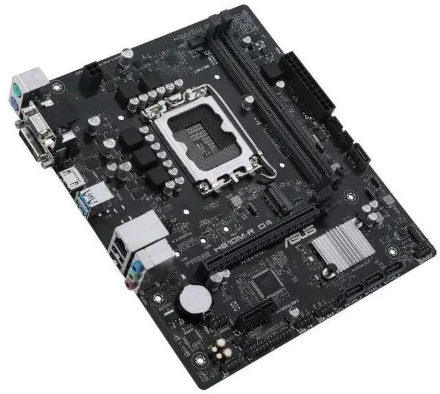 Alt view image 5 of 7 - ASUS PRIME H610M-R D4 Intel H610 (LGA 1700) micro-ATX motherboard with DDR4, PCIe 4.0, M.2 slot, Realtek 1 Gb network card,USB 3.2 Gen 1 interface, SATA 6 Gbps , COM pin, LPT pin, TPM PIN