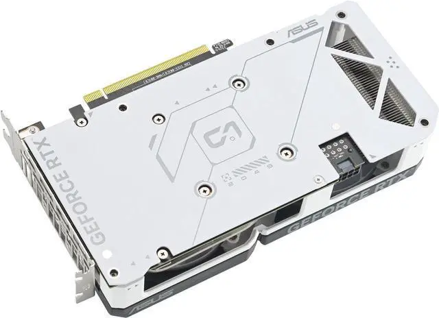 Alt view image 5 of 7 - ASUS Dual GeForce RTX 4060 Ti White OC Edition 8GB GDDR6 (PCIe 4.0, 8GB GDDR6, DLSS 3, HDMI 2.1, DisplayPort 1.4a, Axial-tech fan design, 0dB technology) DUAL-RTX4060TI-O8G-WHITE