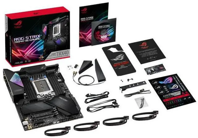 Alt view image 6 of 6 - ASUS ROG STRIX TRX40-XE GAMING AMD TRX40 ATX motherboard sTRX4 for 3rd Gen AMD Ryzen Threadripper series processors,16 power stages,Wi-Fi 6 (802.11ax),2.5 Gbps LAN,USB 3.2 Gen 2,Aura Sync RGB lighting