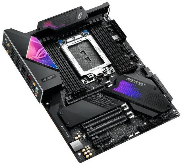 Alt view image 4 of 6 - ASUS ROG STRIX TRX40-XE GAMING AMD TRX40 ATX motherboard sTRX4 for 3rd Gen AMD Ryzen Threadripper series processors,16 power stages,Wi-Fi 6 (802.11ax),2.5 Gbps LAN,USB 3.2 Gen 2,Aura Sync RGB lighting