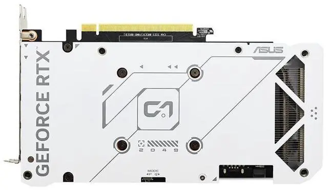 Alt view image 4 of 6 - ASUS Dual GeForce RTX 4060 Ti EVO white OC Edition 8GB GDDR6 (PCIe 4.0, 8GB GDDR6, DLSS 3, HDMI 2.1a, DisplayPort 1.4a, Axial-tech fan design, 0dB technology, ) DUAL-RTX4060TI-O8G-EVO-WHITE