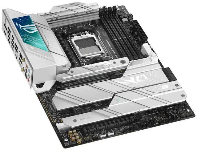 Alt view image 7 of 7 - ASUS ROG STRIX X670E-A GAMING WIFI AMD X670 ATX motherboard,AM5,DDR5 support, one PCIe 5.0 x16 slot with Q-Release, USB 3.2 Gen 2x2, onboard WiFi 6E, AI Cooling II, Aura Sync RGB lighting