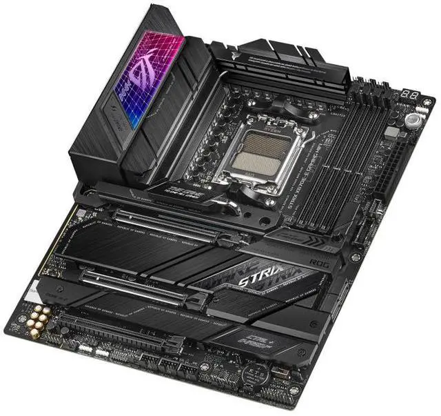 Alt view image 5 of 7 - ASUS ROG STRIX X670E-E GAMING WIFI AMD X670 ATX motherboard,AM5 DDR5 support,two PCIe 5.0 x16 slots,USB 3.2 Gen 2x2,onboard WiFi 6E,Dynamic OC Switcher, Core Flex, AI Cooling II,Aura Sync RGB lighting