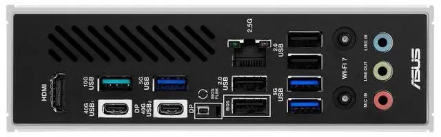 Alt view image 6 of 7 - ASUS X870 MAX GAMING WIFI7 AMD X870 (AM5 Socket) ATX motherboard,DDR5,three M.2 slots,Realtek 2.5Gb Ethernet,USB 40Gbps,front USB 20Gbps Type-C connector,SATA 6Gbps ports,PCIe Slot Q-Release,Aura Sync