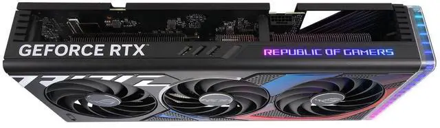 Alt view image 6 of 6 - ASUS ROG Strix GeForce RTX 4070  Edition Gaming Graphics Card (PCIe 4.0, 12GB GDDR6X, DLSS 3, HDMI 2.1, DisplayPort 1.4a) ROG-STRIX-RTX4070-12G-GAMING