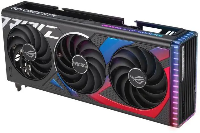 Alt view image 4 of 6 - ASUS ROG Strix GeForce RTX 4070  Edition Gaming Graphics Card (PCIe 4.0, 12GB GDDR6X, DLSS 3, HDMI 2.1, DisplayPort 1.4a) ROG-STRIX-RTX4070-12G-GAMING