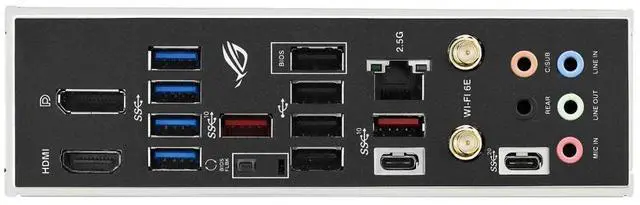 Alt view image 6 of 7 - ASUS ROG Strix B650E-F Gaming WiFi AMD B650 AM5 Ryzen Desktop 9000 8000 & 7000 ATX Motherboard, 12+2 Power Stages, DDR5, 3X M.2 Slot, PCIe 5.0, WiFi 6E, 2.5G LAN, USB 3.2 Gen 2x2 Type-C, Aura Sync