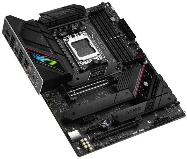 Alt view image 5 of 7 - ASUS ROG Strix B650E-F Gaming WiFi AMD B650 AM5 Ryzen Desktop 9000 8000 & 7000 ATX Motherboard, 12+2 Power Stages, DDR5, 3X M.2 Slot, PCIe 5.0, WiFi 6E, 2.5G LAN, USB 3.2 Gen 2x2 Type-C, Aura Sync