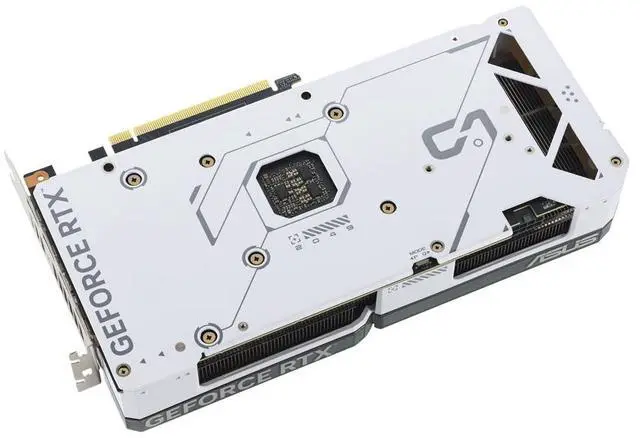 Alt view image 5 of 7 - ASUS Dual GeForce RTX 4070 White OC Edition 12GB GDDR6X (PCIe 4.0, 12GB GDDR6X, DLSS 3, HDMI 2.1, DisplayPort 1.4a, 2.56-slot design, Axial-tech fan design) DUAL-RTX4070-O12G-WHITE