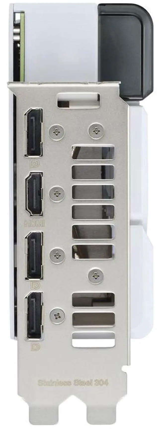 Alt view image 6 of 7 - ASUS Dual GeForce RTX 4070 White OC Edition 12GB GDDR6X (PCIe 4.0, 12GB GDDR6X, DLSS 3, HDMI 2.1, DisplayPort 1.4a, 2.56-slot design, Axial-tech fan design) DUAL-RTX4070-O12G-WHITE