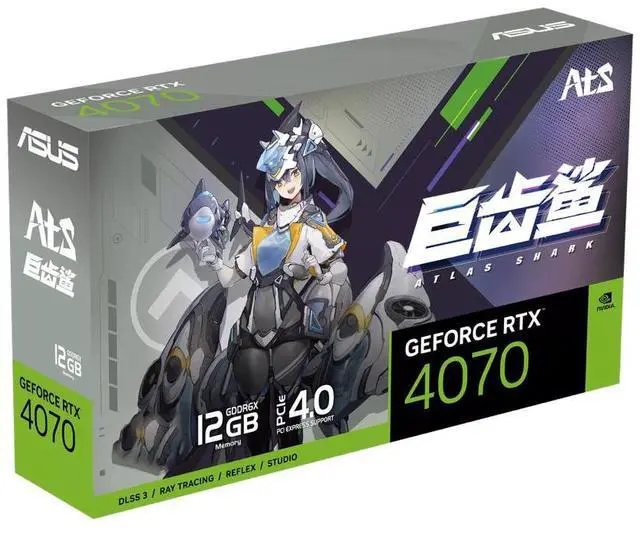 Alt view image 3 of 6 - ASUS ATS Gaming NVIDIA GeForce RTX 4070  Edition Gaming Graphics Card (PCIe 4.0, 12GB GDDR6X, HDMI 2.1, DisplayPort 1.4a) ATS-RTX4070-12G-GAMING