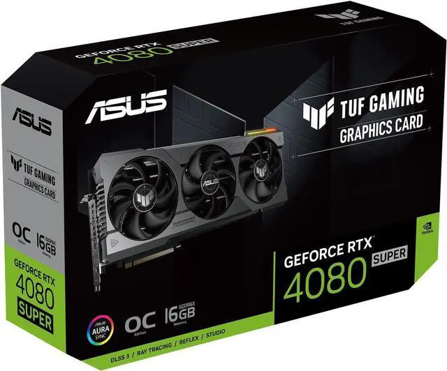 Alt view image 6 of 7 - ASUS TUF Gaming NVIDIA GeForce RTX 4080 SUPER OC Edition Gaming Graphics Card (PCIe 4.0, 16GB GDDR6X, HDMI 2.1a, DisplayPort 1.4a) TUF-RTX4080S-O16G-GAMING