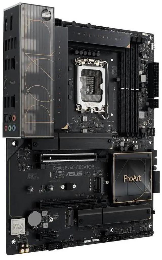 Alt view image 3 of 7 - ASUS ProArt B760-CREATOR Intel B760 LGA 1700 ATX motherboard,Advanced AI PC ready,PCIe 5.0,DDR5,2.5 Gb and 1 Gb Ethernet,3×M.2 slots,plus a USB 3.2 Gen 2x2 front-panel connector,60W Quick Charge 4+