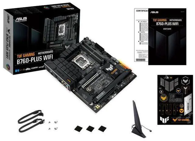 Alt view image 7 of 7 - ASUS TUF GAMING B760-PLUS WIFI Intel B760 (LGA 1700) ATX motherboard, DDR5, three PCIe 4.0 M.2 slots, 12+1 DrMOS, Realtek 2.5Gb Ethernet, DisplayPort, HDMI, front USB 3.2 Gen 2 Type-C, Aura Sync