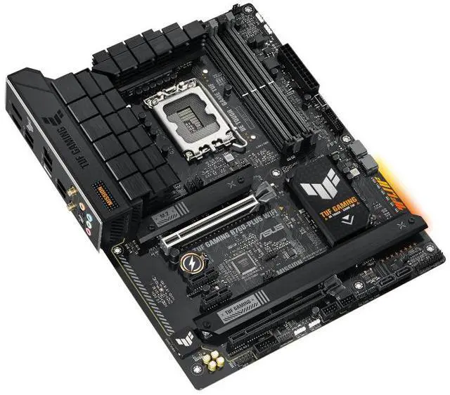 Alt view image 5 of 7 - ASUS TUF GAMING B760-PLUS WIFI Intel B760 (LGA 1700) ATX motherboard, DDR5, three PCIe 4.0 M.2 slots, 12+1 DrMOS, Realtek 2.5Gb Ethernet, DisplayPort, HDMI, front USB 3.2 Gen 2 Type-C, Aura Sync