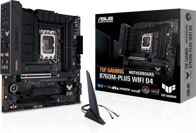 ASUS TUF GAMING B760M-PLUS D4 Intel B760 (LGA 1700) mATX