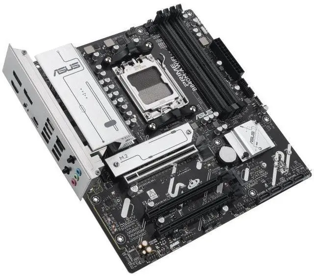 Alt view image 4 of 7 - ASUS PRIME B840M-A WIFI AMD B840 (AM5 Socket) micro-ATX motherboard, DDR5, PCIe 4.0 Ready, three M.2 slots, Wi-Fi 6E,Realtek 2.5Gb Ethernet, Dual DisplayPort, rear and front USB 5Gbps Type-C,Aura Sync