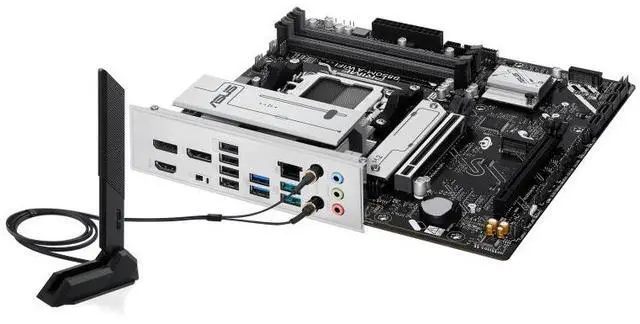 Alt view image 5 of 7 - ASUS PRIME B850M-A WIFI AMD B850 (AM5 Socket) micro-ATX motherboard,DDR5, PCIe 5.0 Ready,three M.2 slots,Wi-Fi 6E,Realtek 2.5Gb Ethernet,dual DisplayPort,HDMI,front USB 5Gbps Type-C support,Aura Sync