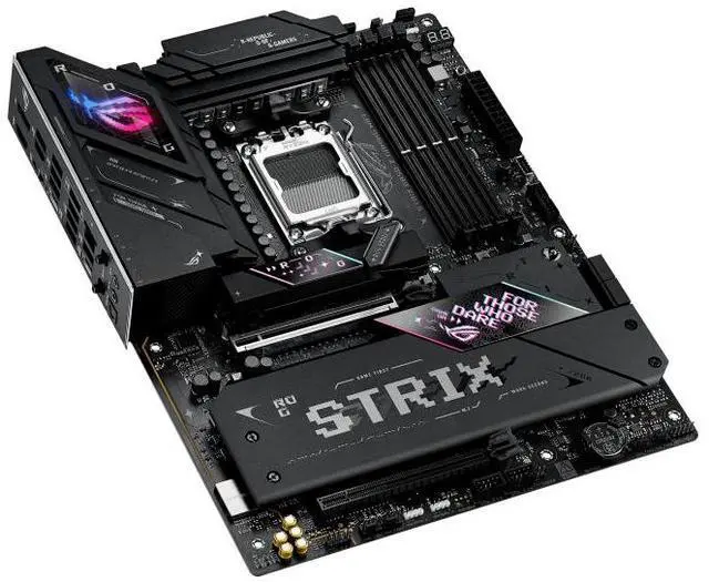 Alt view image 5 of 7 - ASUS ROG Strix B850-E Gaming WiFi AMD AM5 B850 ATX Motherboard 16+2+2 Stages, Dynamic OC, Core Flex,DDR5 w/AEMP, WiFi 7, 5X M.2, 5G LAN, PCIe 5.0,USB4, USB 20Gbps Type-C,AI OC, AI Networking,Black