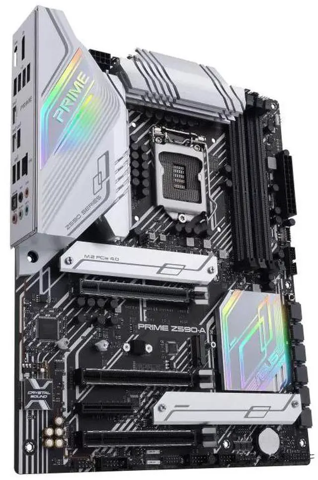 Alt view image 3 of 7 - ASUS PRIME Z590-A Prime Intel Z590 (LGA 1200) ATX motherboard,PCIe 4.0,three M.2 slots,USB 3.2 Gen 2x2 Type-C,front panel USB 3.2 Gen 1 Type-C,AI Overclocking, AI Cooling,Two-way AI Noise Cancelation