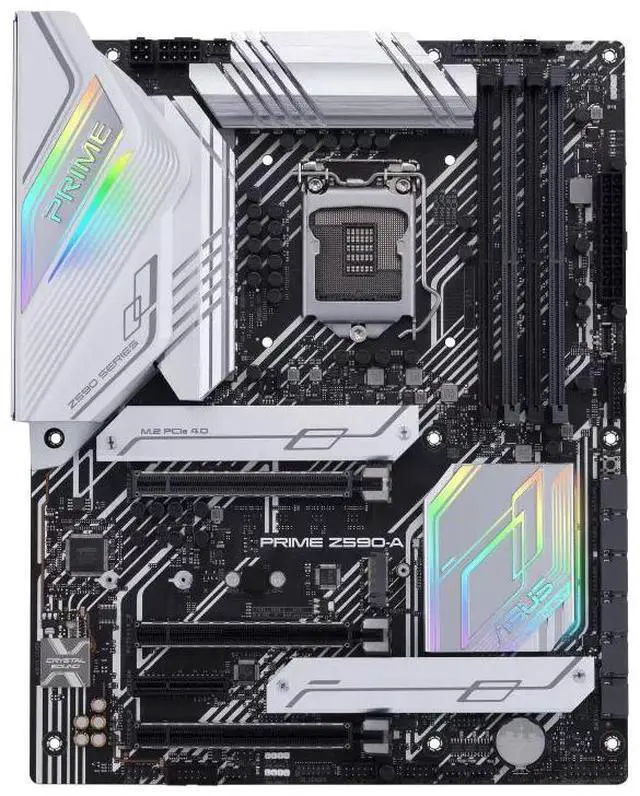 Alt view image 2 of 7 - ASUS PRIME Z590-A Prime Intel Z590 (LGA 1200) ATX motherboard,PCIe 4.0,three M.2 slots,USB 3.2 Gen 2x2 Type-C,front panel USB 3.2 Gen 1 Type-C,AI Overclocking, AI Cooling,Two-way AI Noise Cancelation