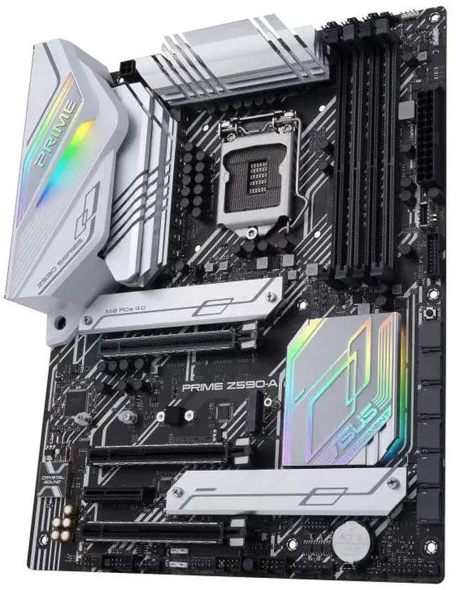 Alt view image 4 of 7 - ASUS PRIME Z590-A Prime Intel Z590 (LGA 1200) ATX motherboard,PCIe 4.0,three M.2 slots,USB 3.2 Gen 2x2 Type-C,front panel USB 3.2 Gen 1 Type-C,AI Overclocking, AI Cooling,Two-way AI Noise Cancelation
