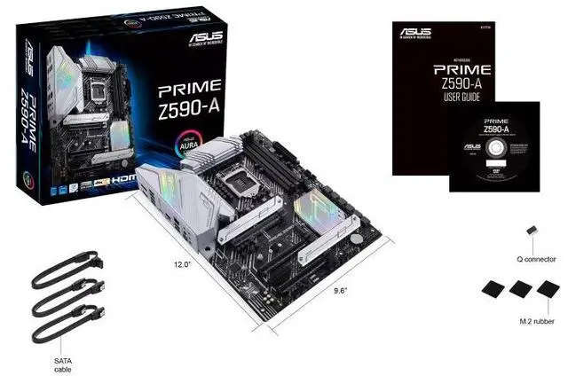 Alt view image 7 of 7 - ASUS PRIME Z590-A Prime Intel Z590 (LGA 1200) ATX motherboard,PCIe 4.0,three M.2 slots,USB 3.2 Gen 2x2 Type-C,front panel USB 3.2 Gen 1 Type-C,AI Overclocking, AI Cooling,Two-way AI Noise Cancelation