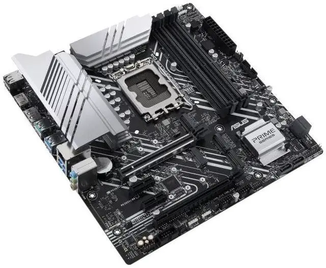 Alt view image 5 of 7 - ASUS PRIME Z690M-PLUS D4 Intel Z690 (LGA 1700) mATX motherboard,PCIe 5.0,three M.2 slots,10+1 DrMOS, DDR4,DisplayPort,Intel 1 Gb Ethernet,USB 3.2 Gen 2x2 Type-C,front USB 3.2 Gen 1 Type-C,Aura Sync
