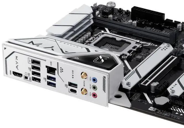 Alt view image 6 of 7 - ASUS Z790-AYW OC WIFI Intel Z790 LGA 1700 ATX motherboard, PCIe 4.0,three PCIe 4.0 M.2 slots,DDR5,Realtek 2.5Gb Ethernet,WiFi 6,HDMI,SATA 6 Gbps,USB 10Gbps TypeC,two-way AI Noise Cancelation,Aura Sync