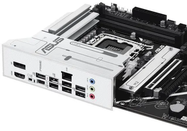 Alt view image 5 of 7 - ASUS PRIME Z890-P Intel Z890 (LGA 1851) ATX motherboard, DDR5 slots,PCIe 5.0,DisplayPort,HDMI,USB 20Gbps,4 x M.2 slots,Realtek 2.5 Gb Ethernet,PCIe Slot Q-Release,Pre-mounted I/O shield,Aura Sync