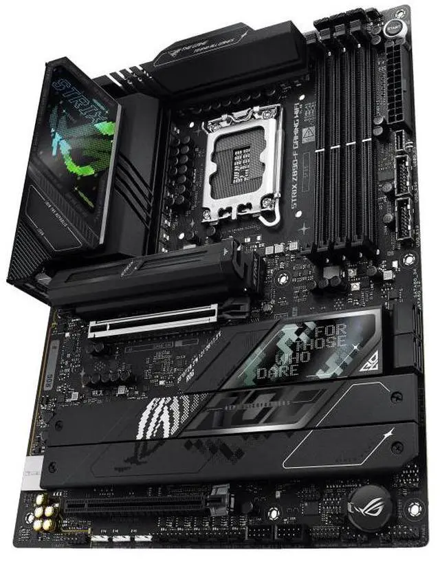 Alt view image 4 of 7 - ASUS ROG STRIX Z890-F GAMING WIFI Intel Z890 LGA 1851 ATX motherboard, DDR5 slots, DIMM Flex, AEMP III, WiFi 7, 5×M.2 slots,NPU Boost, ASUS AI Advisor, AI Overclocking, AI Cooling II, Polymo Lighting