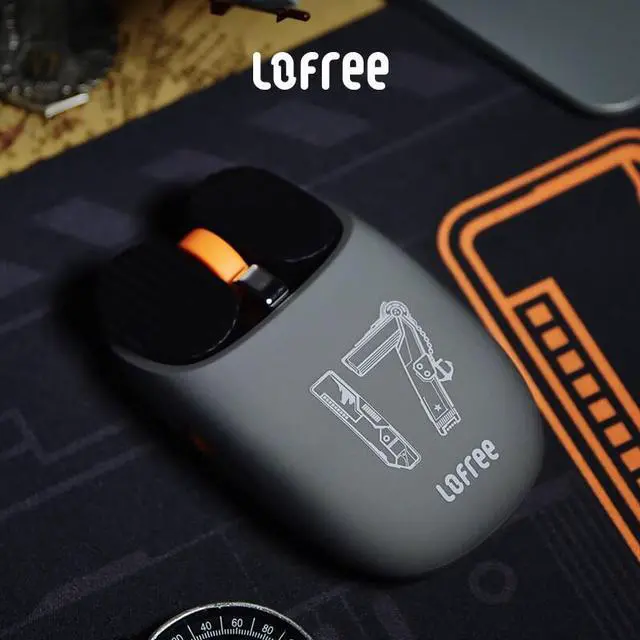 Alt view image 5 of 7 - LOFREE Shantung Ship DOT Dot Bluetooth Backlit Mechanical Mouse - Compatible with Windows 8/10/11 and macOS - 6 Buttons, 4000 DPI, RGB Lighting, Rechargeable, Silent Click for PC, Laptop, Gaming