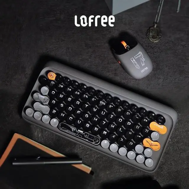 Alt view image 6 of 7 - LOFREE Shantung Ship DOT Dot Bluetooth Backlit Mechanical Mouse - Compatible with Windows 8/10/11 and macOS - 6 Buttons, 4000 DPI, RGB Lighting, Rechargeable, Silent Click for PC, Laptop, Gaming